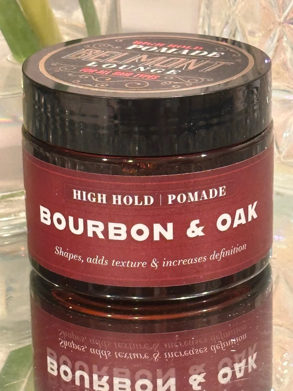 Belmont Lounge Bourbon & Oak High Hold Pomade Men’s Hair Styling 4oz USA SEALED